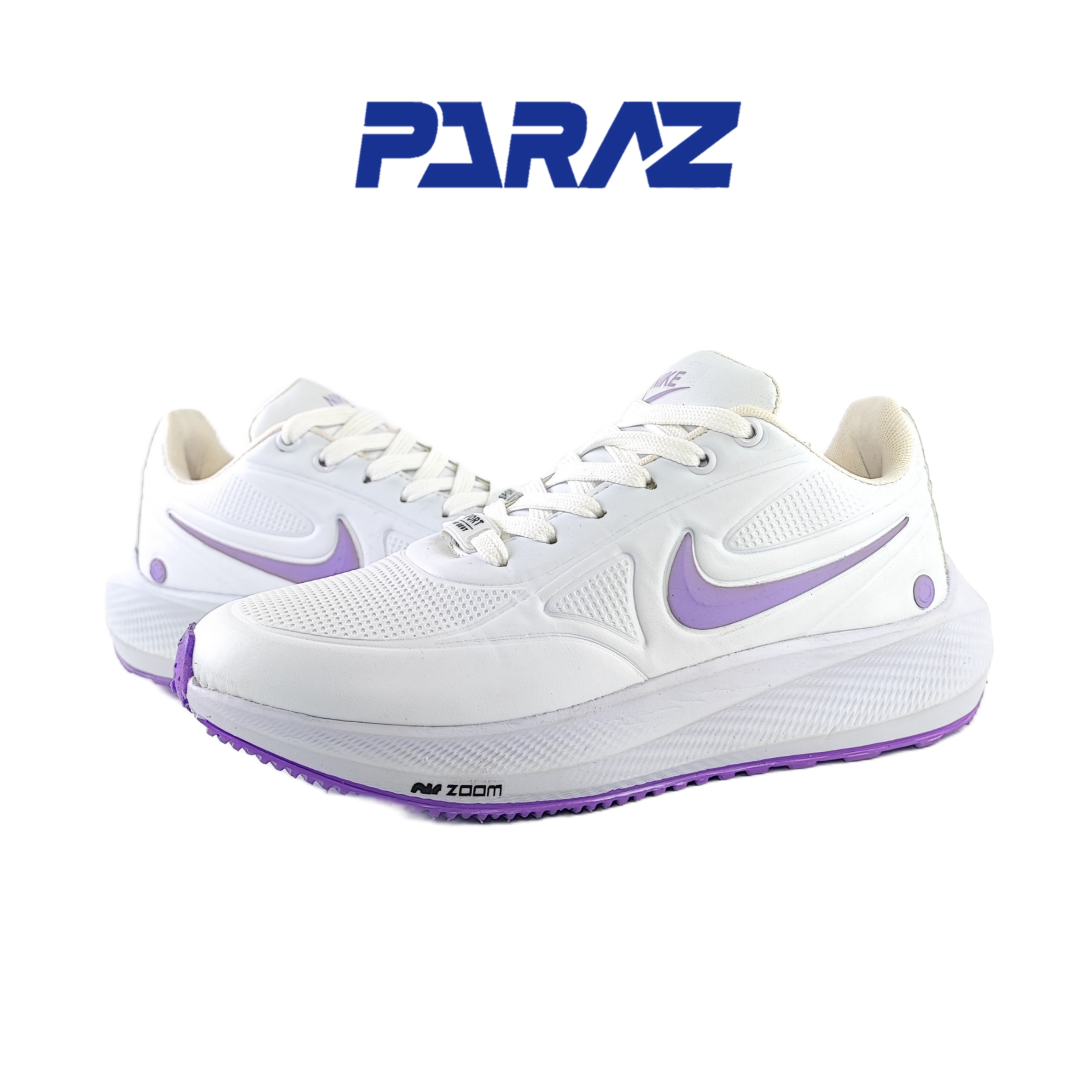 کفش رانینگ زنانه مدل نایکی آسپا nike سفید بنفش
