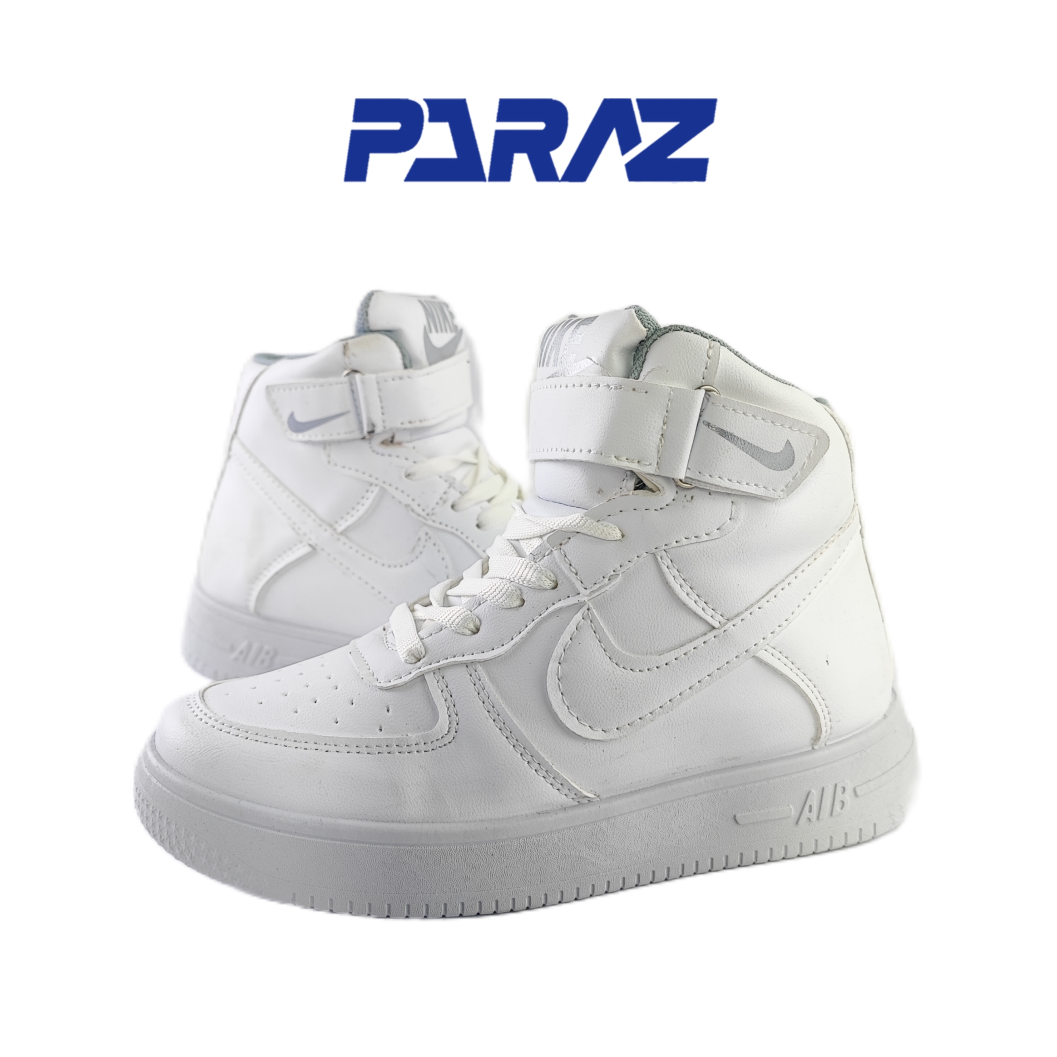 کفش اسپرت زنانه و‌پسرانهمدل نایکی ایرفورس ساقدار nike airforce سفید