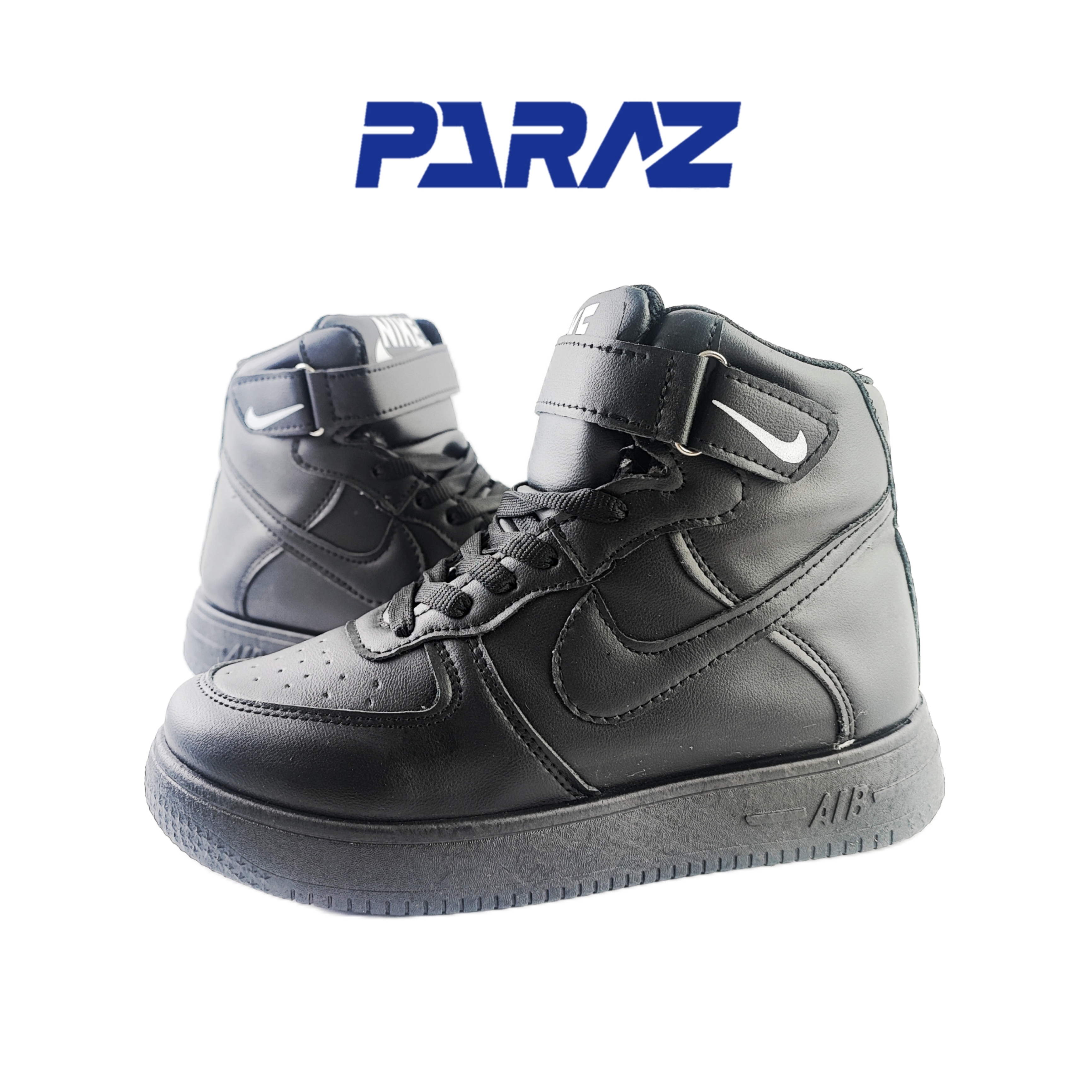 کفش اسپرت زنانه و‌پسرانه مدل نایکی ایرفورس ساقدار nike airforce مشکی