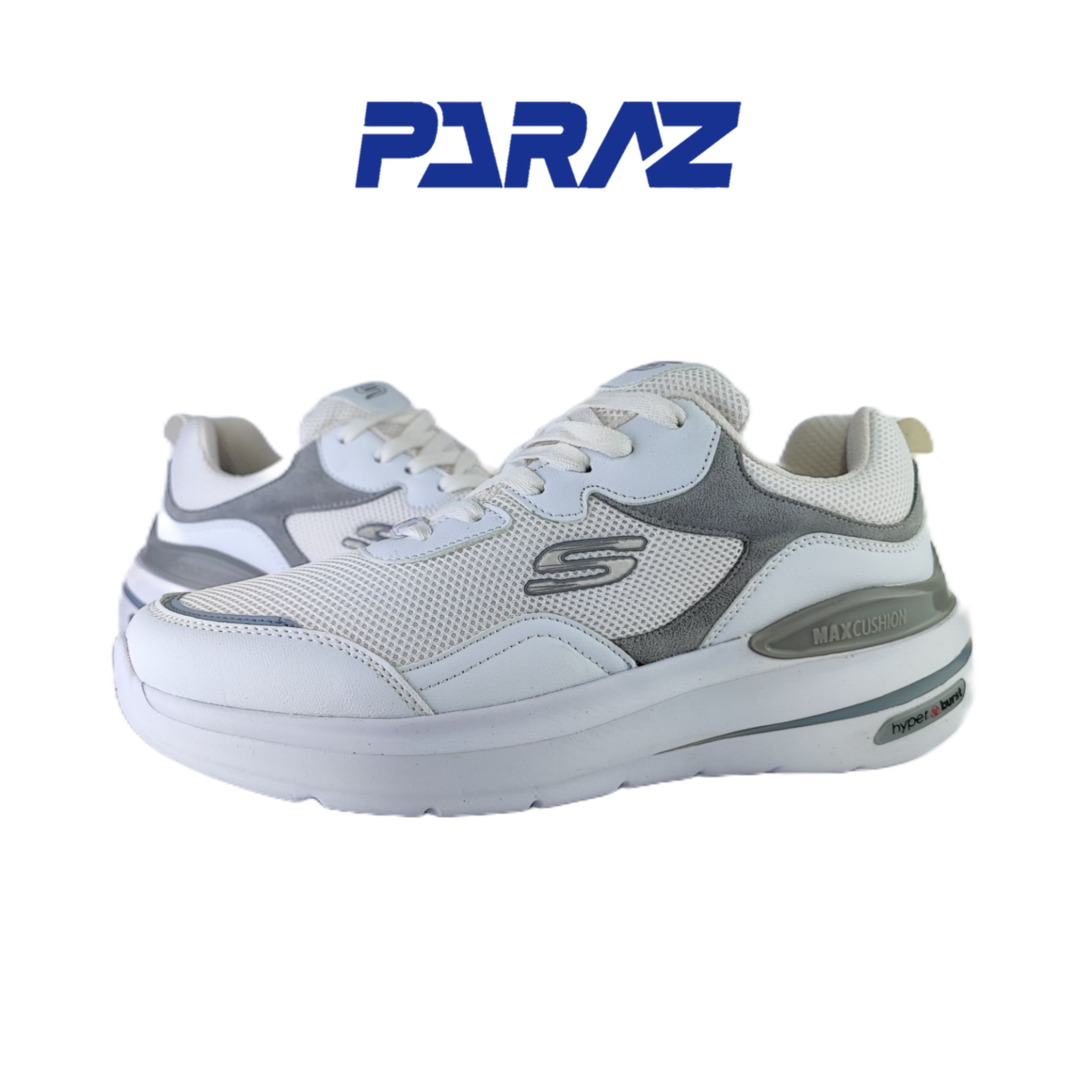 کفش اسپرت و روزمره مردانه برند اسکچرز Skechers مدل مکس سفید
