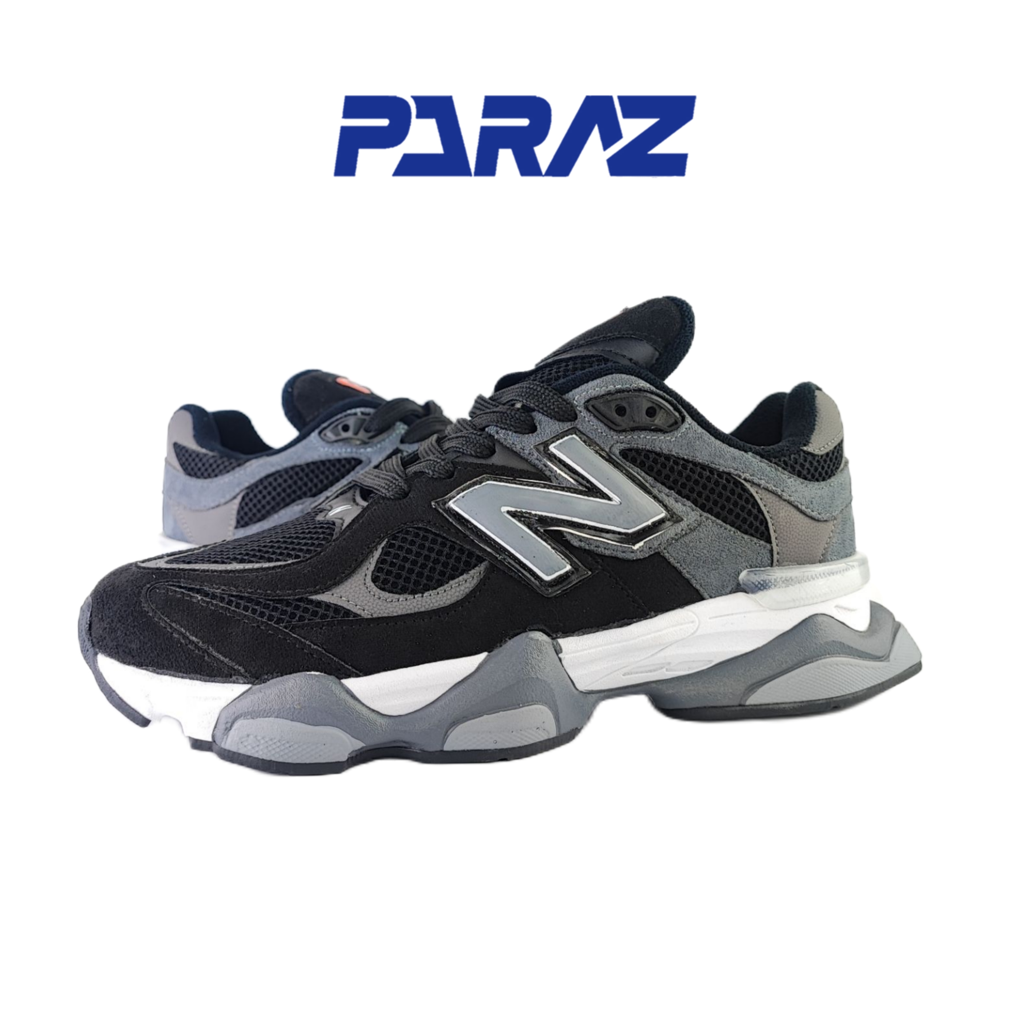 کفش اسپرت مردانه برند نیوبالانس ۹۰۶۰ new balance مدل اسوه مشکی طوسی