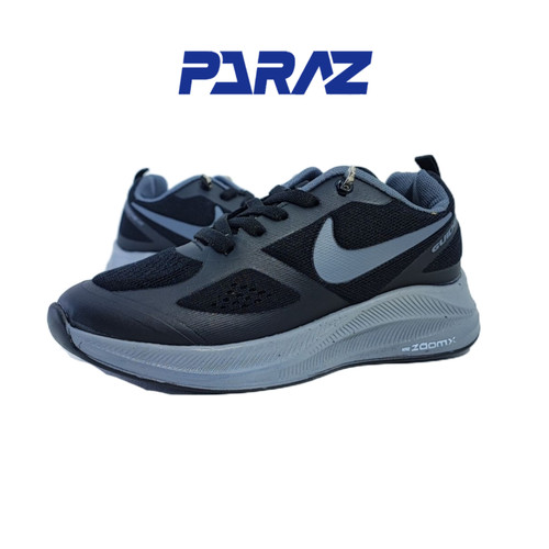 کفش اسپرت و رانینگ پسرانه و دخترانه برند نایکی nike مدل گاید مشکی طوسی