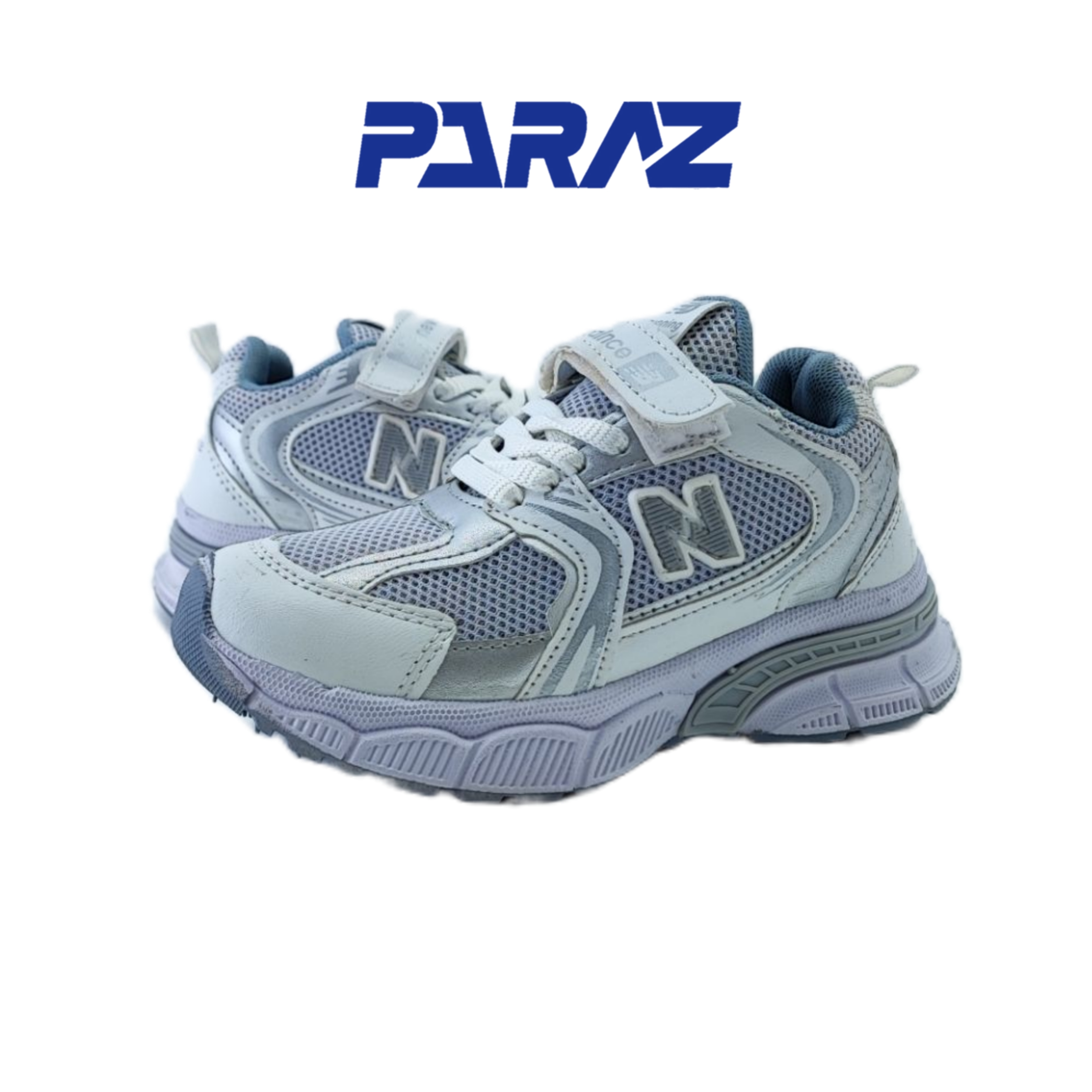 کفش بچگانه برند نیوبالانس ۵۳۰ newbalance سفید طوسی