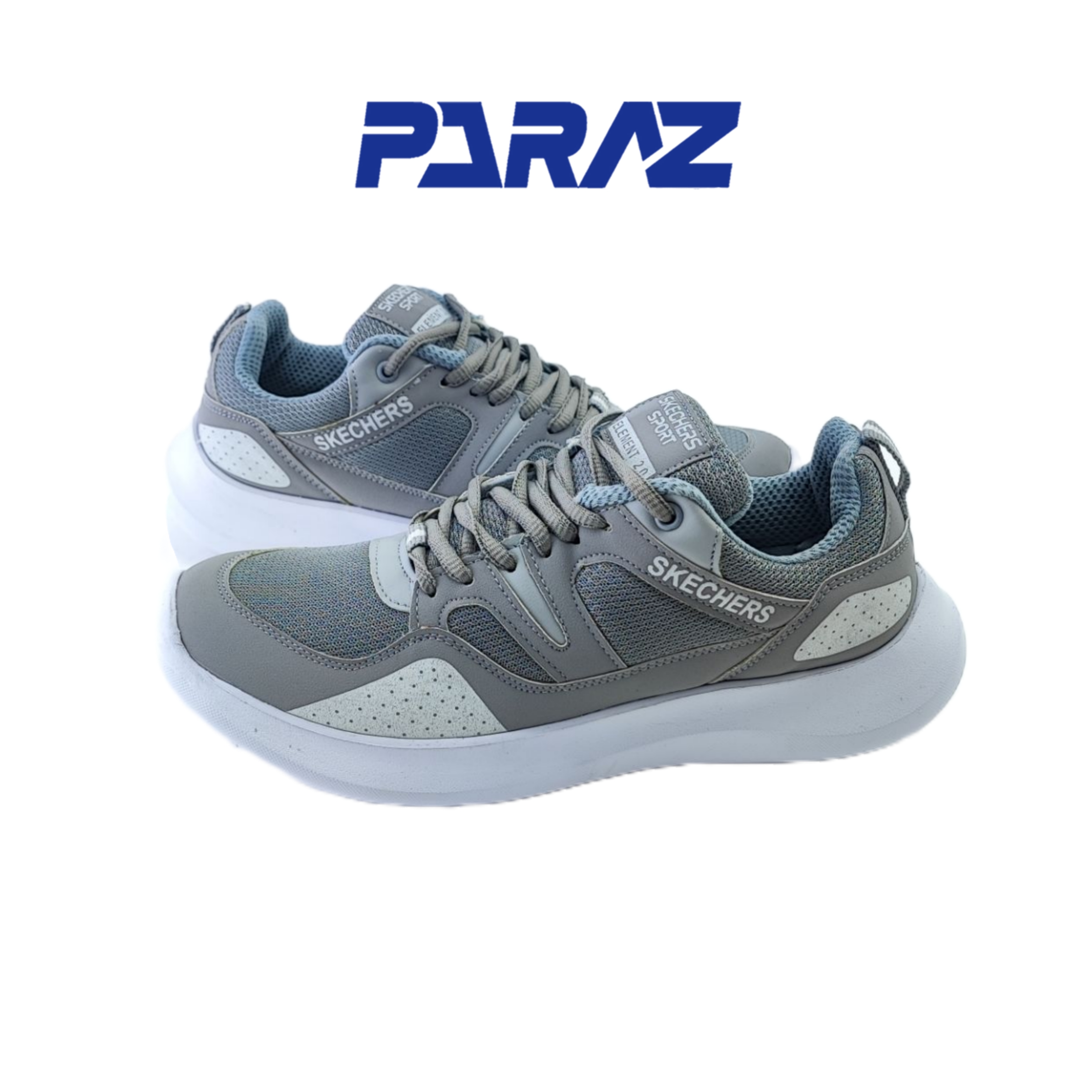 کفش اسپرت و روزمره مردانه برند اسکچرز Skechers مدل کوانتوم طوسی