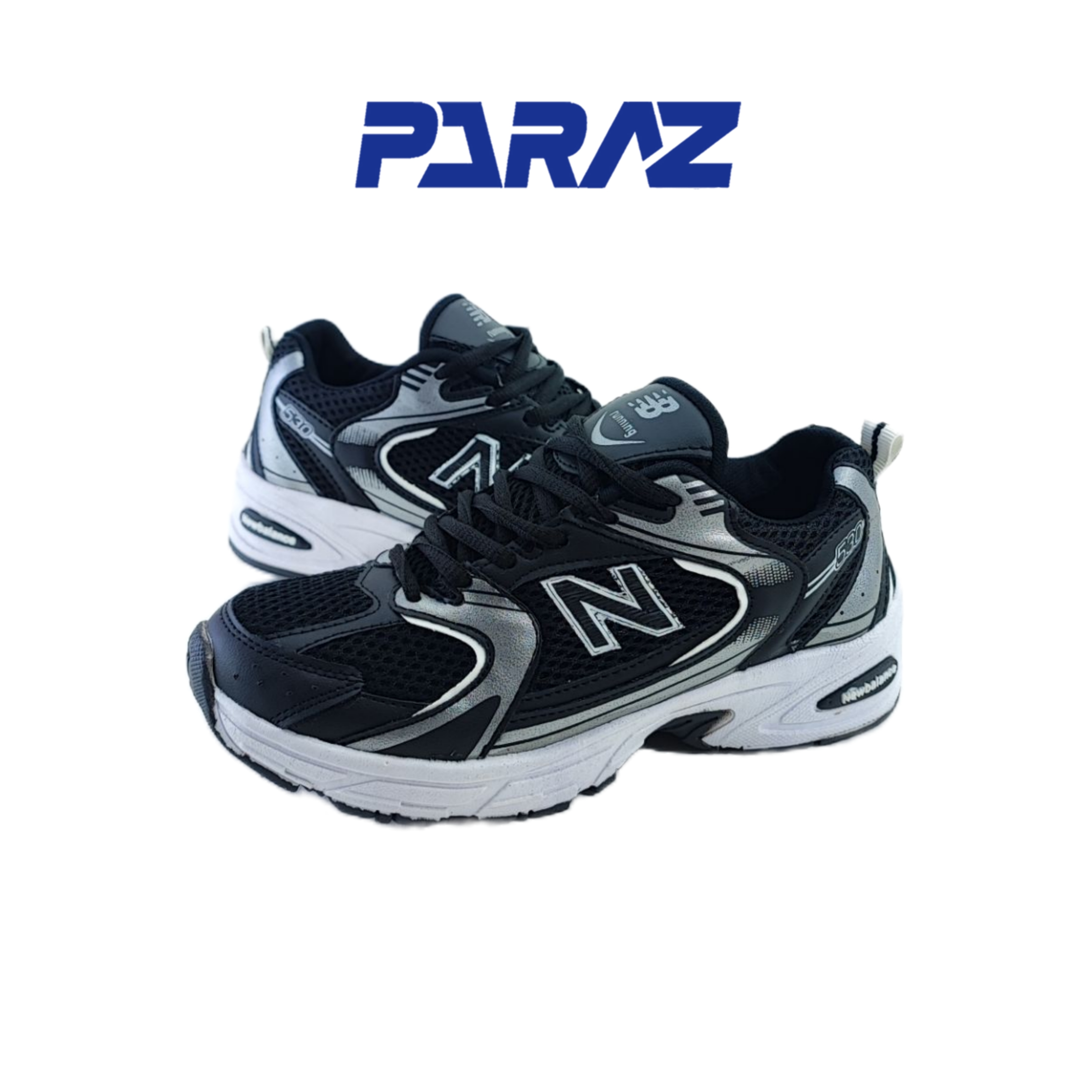 کفش اسپرت زنانه و پسرانه مدل نیوبالانس 530 new balance مشکی سفید