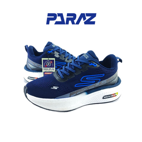 کفش اسپرت و روزمره مردانه تمام وارداتی برند اسکچرز Skechers مدل رانینگ سرمهای