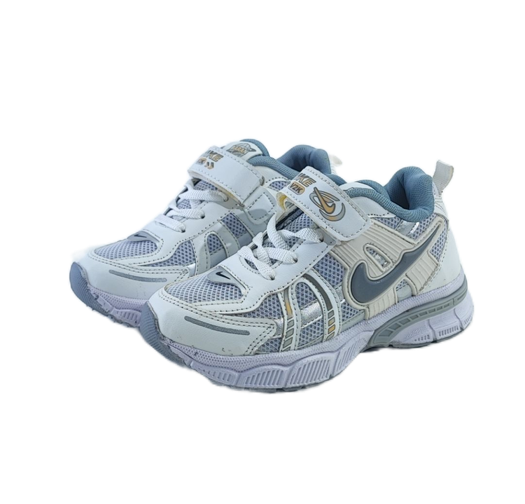 کفش اسپرت بچگانه برند نایکی nike مدل وی تو کی V2K سفید طوسی