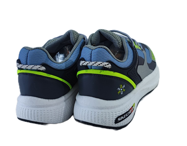 کفش اسپرت و روزمره مردانه برند اسکچرز Skechers مدل مانستر مشکی سبز طوسی