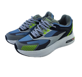 کفش اسپرت و روزمره مردانه برند اسکچرز Skechers مدل مانستر مشکی سبز طوسی