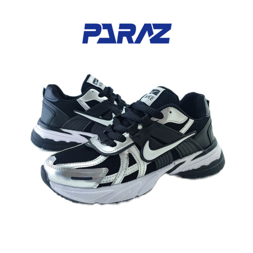 کفش اسپرت مردانه برند نایکی nike مدل وی تو کی V2K مشکی نقره ای