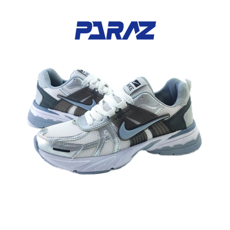 کفش اسپرت مردانه برند نایکی nike مدل وی تو کی V2K سفید نقره ای
