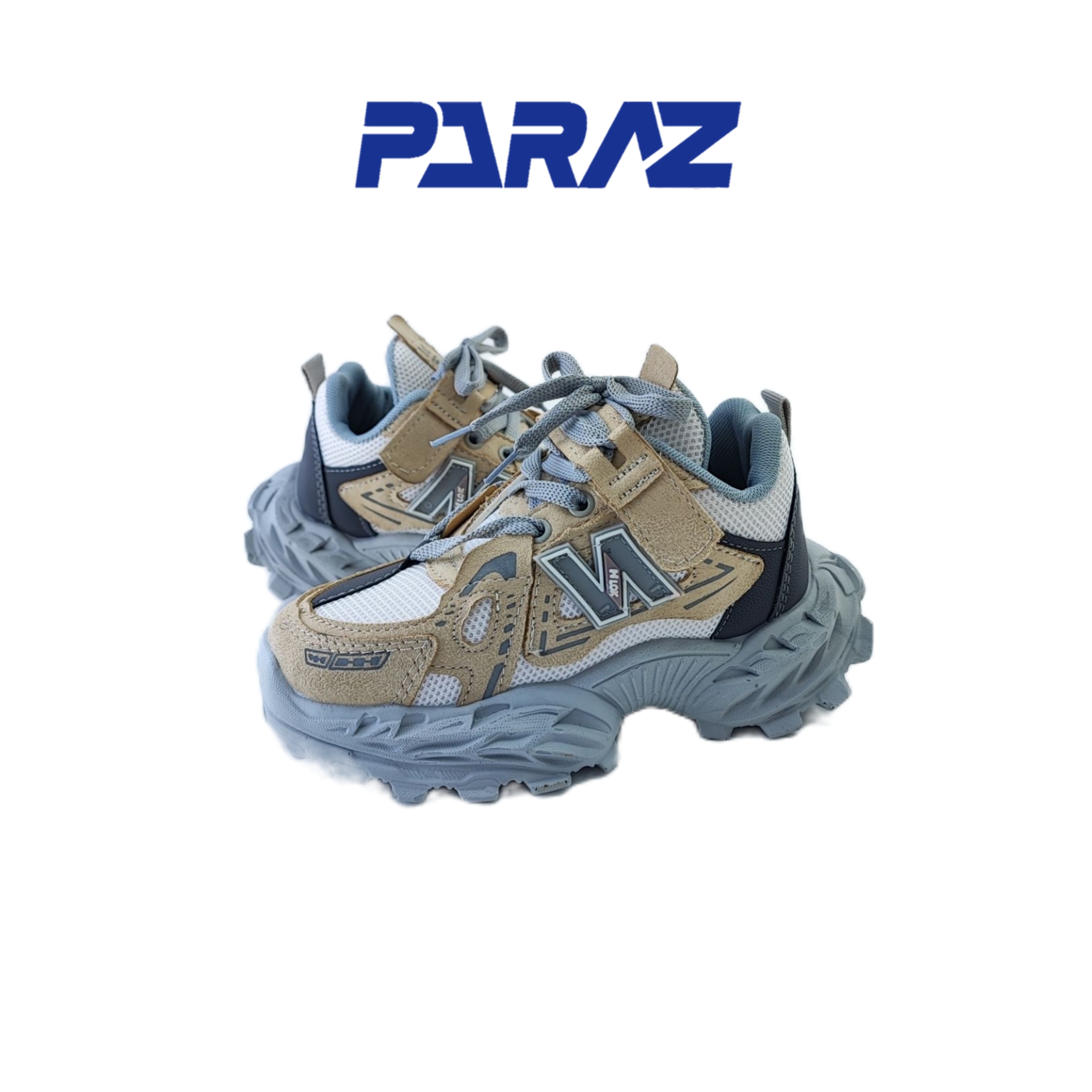 کفش بچگانه برند نیوبالانس newbalance کرم طوسی
