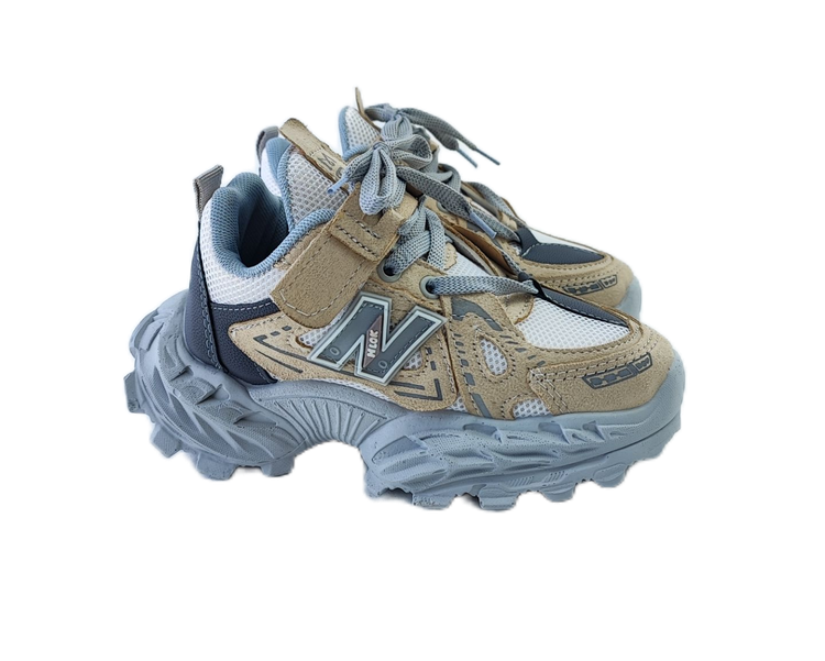 کفش بچگانه برند نیوبالانس newbalance کرم طوسی