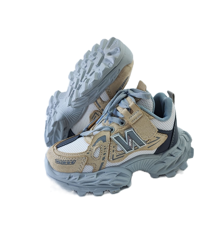 کفش بچگانه برند نیوبالانس newbalance کرم طوسی