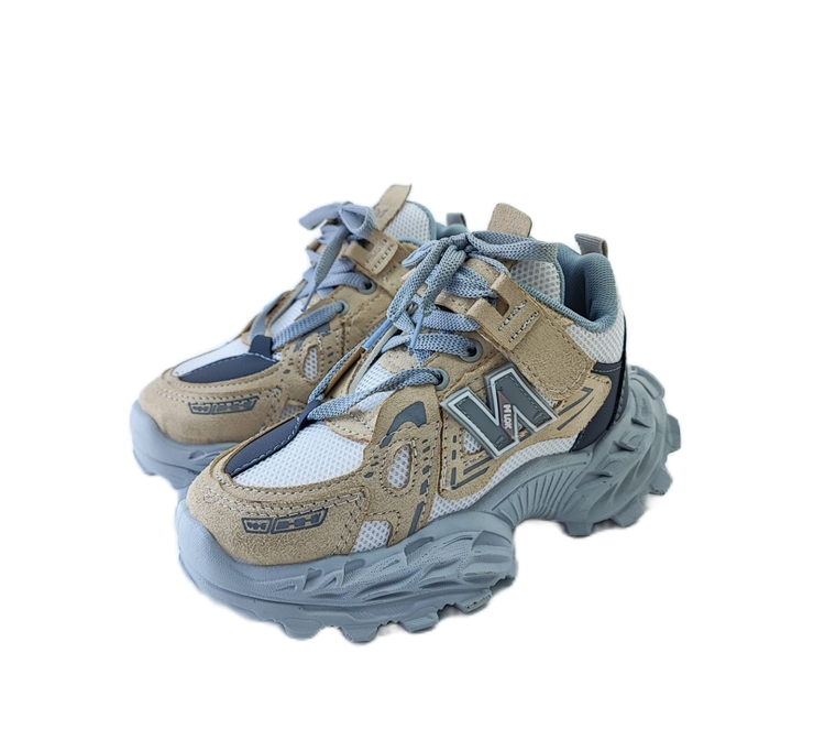 کفش بچگانه برند نیوبالانس newbalance کرم طوسی