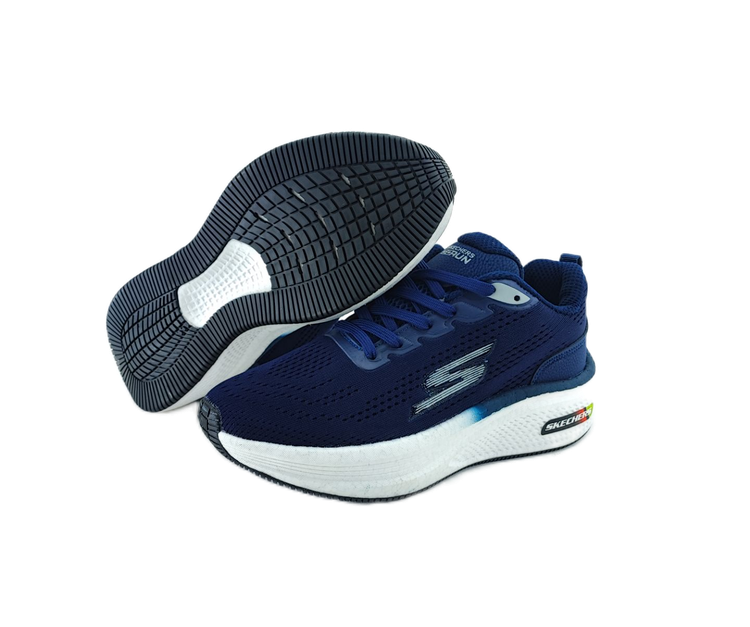 کفش اسپرت و رانینگ زنانه و پسرانه تمام وارداتی برند اسکچرز Skechers مدل مایا سرمهای