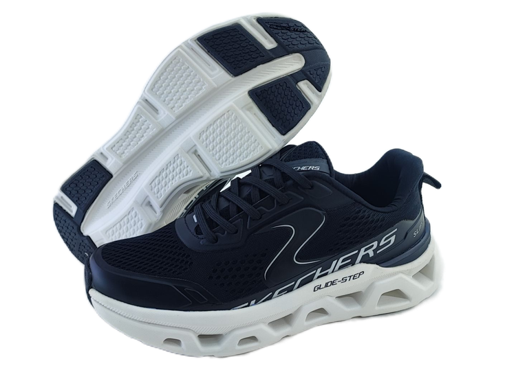کفش اسپرت و رانینگ مردانه تمام وارداتی برند اسکچرز Skechers مدل guide step مشکی