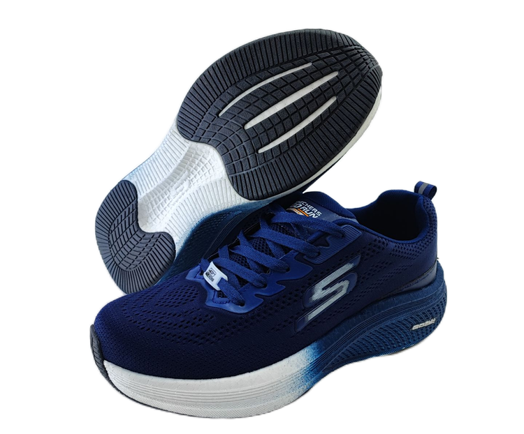 کفش اسپرت مردانه بزرگپا تمام وارداتی برند اسکچرز skechers سرمهای