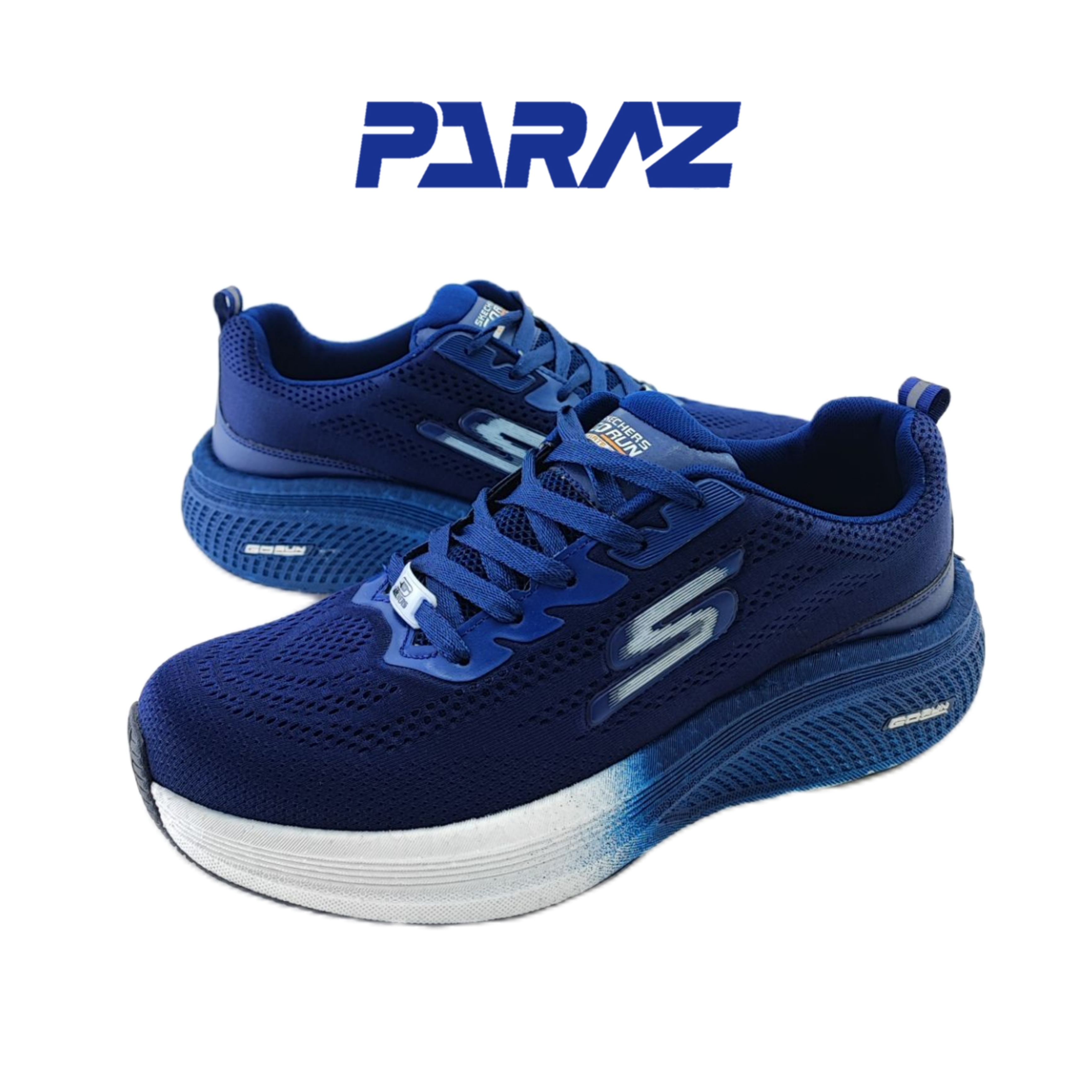 کفش اسپرت مردانه بزرگ‌پا تمام وارداتی برند اسکچرز skechers سرمه‌ای