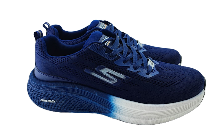 کفش اسپرت مردانه بزرگپا تمام وارداتی برند اسکچرز skechers سرمهای