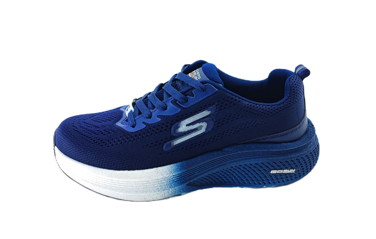 کفش اسپرت مردانه بزرگپا تمام وارداتی برند اسکچرز skechers سرمهای